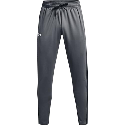 Under Armour Men's Brawler Pants, Pitch Gray (012)/White, Large - Image 4
