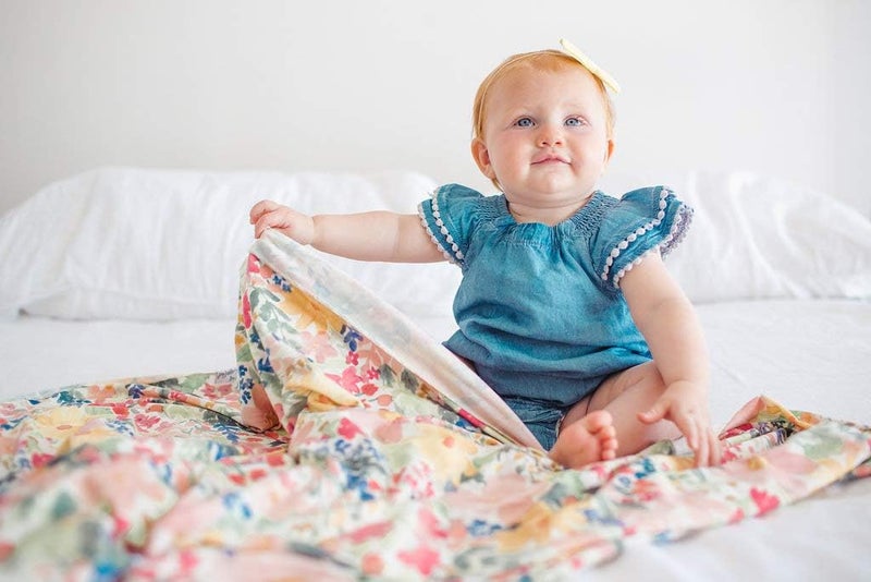 Copper Pearl Large Premium Knit Baby Swaddle Receiving Blanket Lark - Image 5