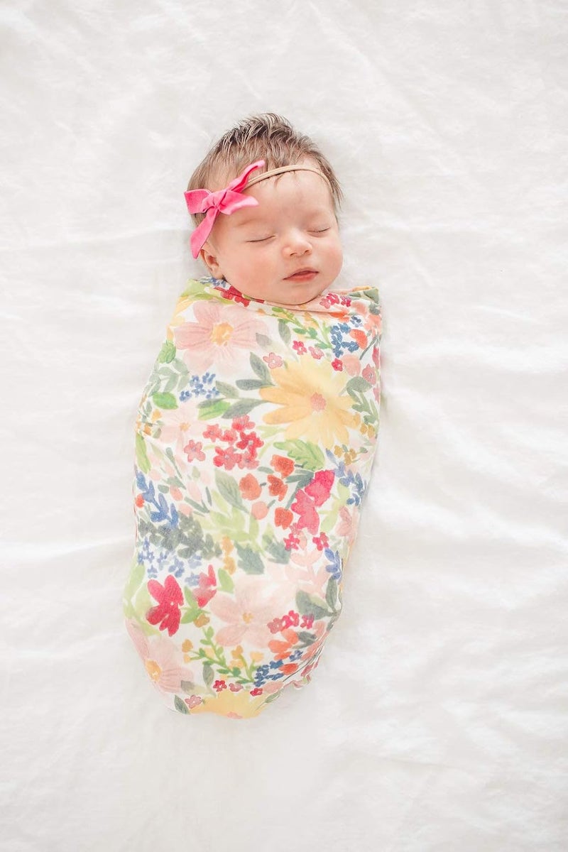 Copper Pearl Large Premium Knit Baby Swaddle Receiving Blanket Lark - Image 4