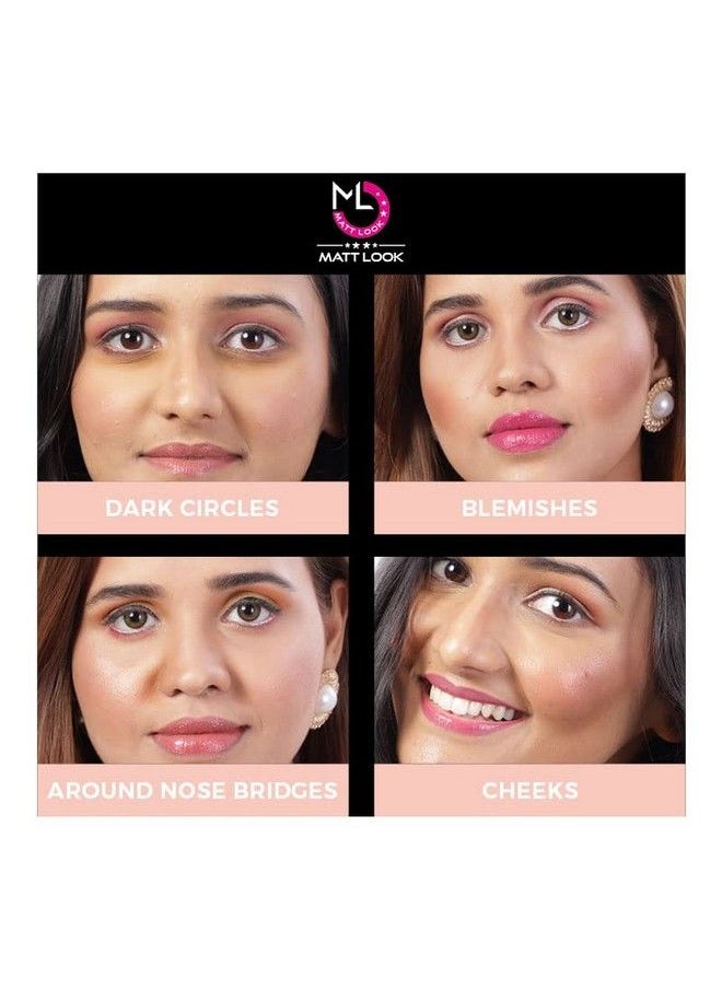 matt look Mattlook Concealer & Anticernes Corrector Spf20/Fps20 Natural Beige (3.5Gm)  - Image 5