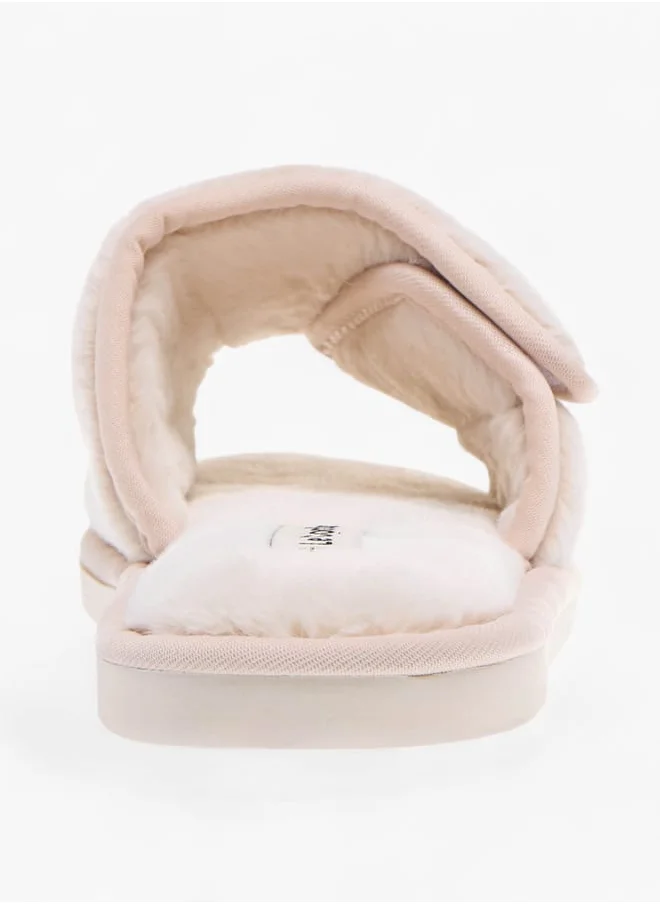 Le Confort Womens Embroidered Slip-On Bedroom Slippers