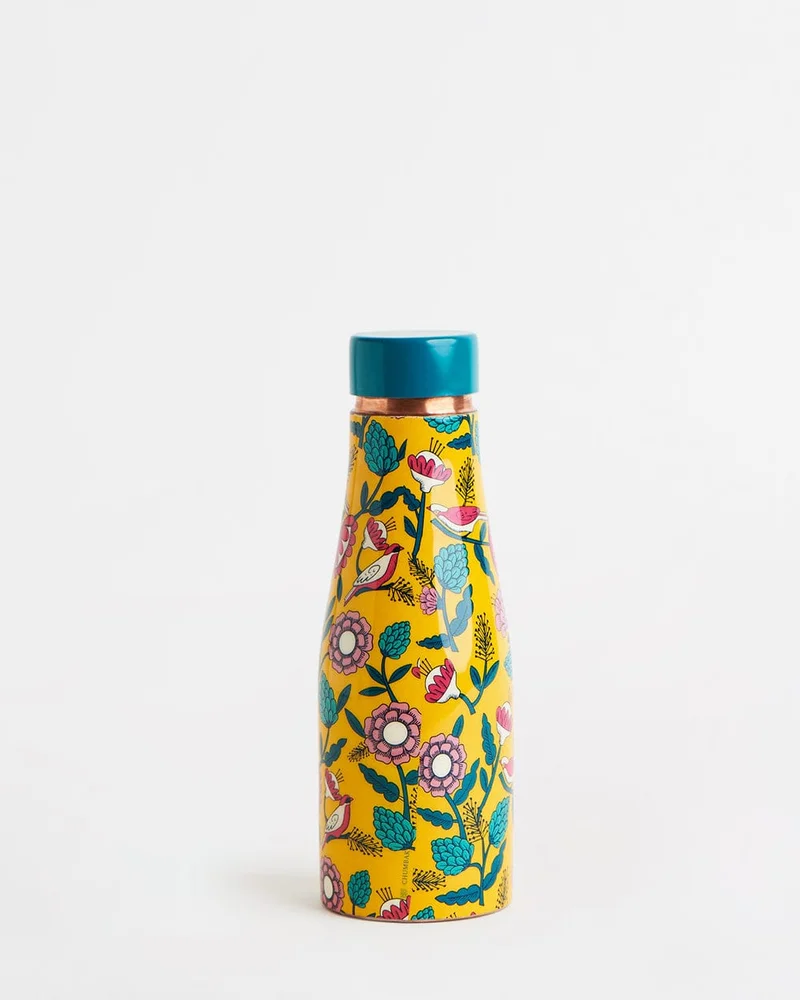 Chumbak Bloomin’ Good Creepers Copper Bottle, 900ml