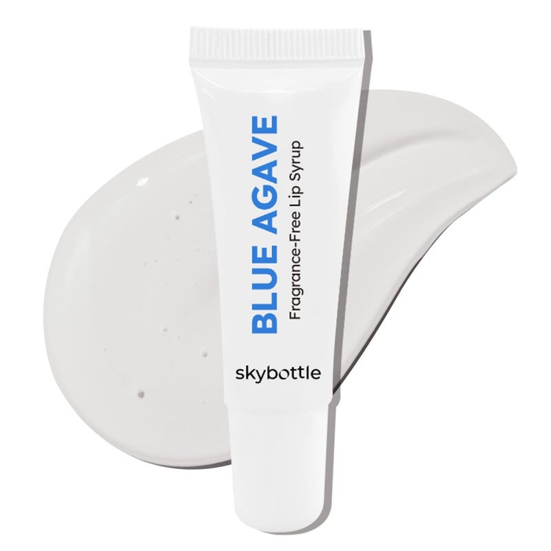 skybottle Fragrance Free Blue Agave Lip Balm Syrup Vegan Certified Clean Lip Gloss Hydrates Dry Lips Preppy Gift Sleeping Lip Mask with Jojoba Oil 03 Fl Oz