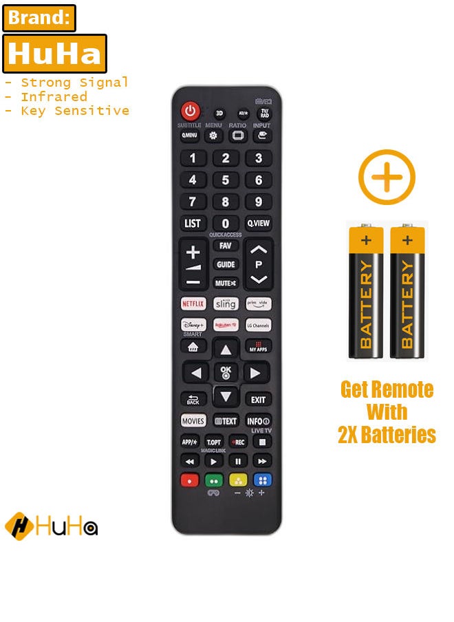 New L G TV Remote Control L G Smart TV Remote Control with Six Quick Access Buttons for All L G LCD, LED, UHD, QLED TVs, Guaranteed Performance, Three Year Warranty