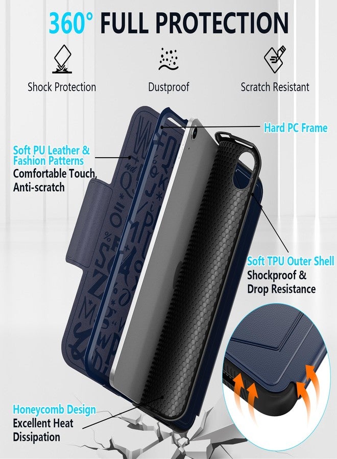 Lainergie Case for iPad (A16) 11th Generation 11''/iPad 10th Generation 10.9'', Slim Magnetic Multi-Angles Stand & Auto Sleep/Wake Case with Pen Holder & Card Slot for iPad 11th/10th Gen,Dark Blue - Image 3