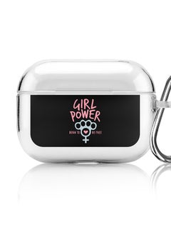 Stylizedd Classic Clear printed Case for Apple AirPods Pro 2nd Generation Thin Transparent Cover [Designed for Apple AirPods Pro 2nd Generation] - Girl Power  - Image 1