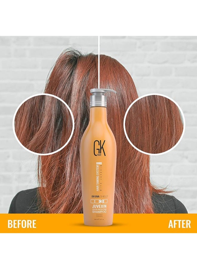 GK Hair Global Keratin Colored Shield Shampoo (22 Fl Oz/650ml) - Deep Cleansing Moisturizing Heat Protection for Color Treated Dry Damaged Curly Frizzy HAIR - Sulfate Free - Image 2