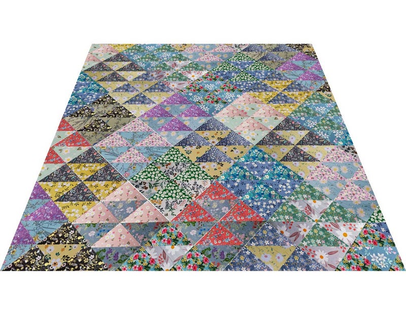 LENAILIN 50pcs 8 x 8 inch Multicolor Cotton Fabric Bundle Squares for Quilting Sewing, Precut Fabric Squares for Craft,Floral - Image 5