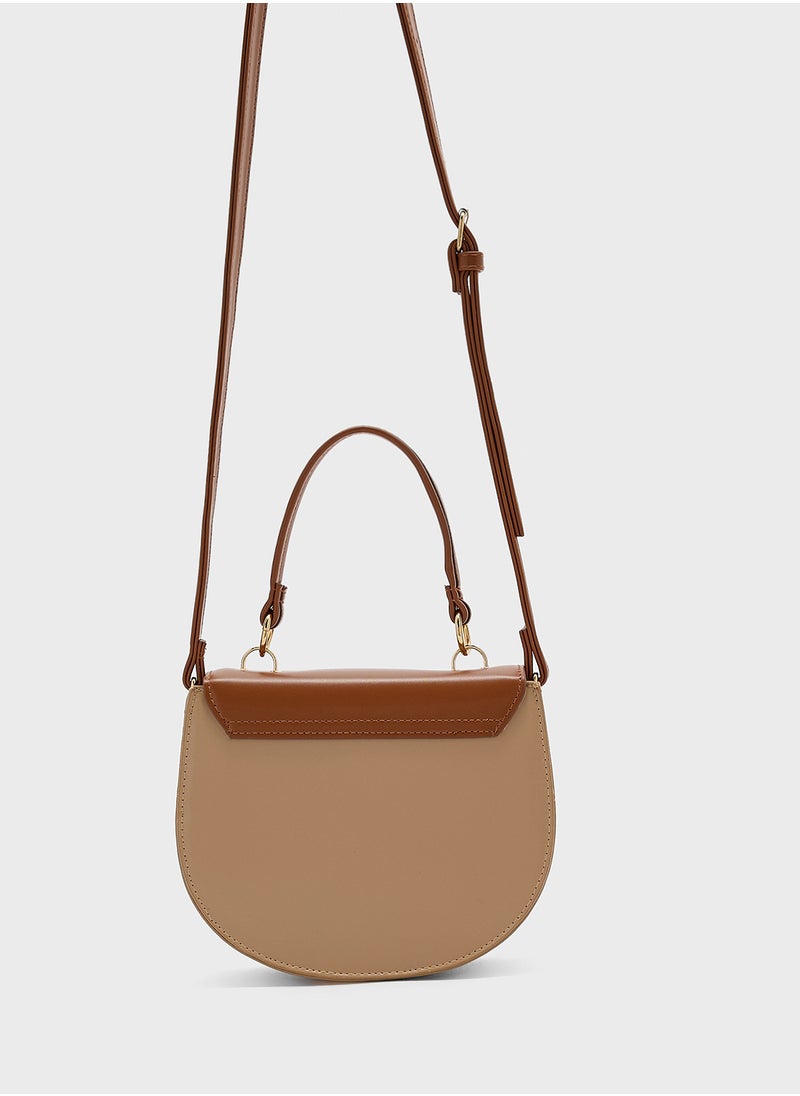 Ginger - Color Block Satchel Bag - Image 1