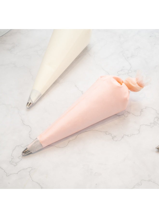 Restaurantware Pastry Tek 14 x 7.3 Inch Piping Bags, 2 Reusable Icing Bags - Durable, White Silicone Pastry Bags, Anti Burst, Decorate Cakes, Cupcakes, Macarons, Or Cookies - Image 4