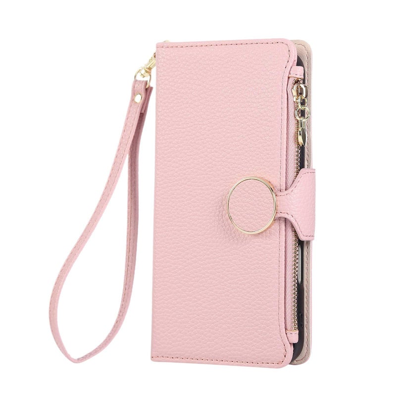 MS Leather Texture Protective Case for Redmi Note 12 with Card Holder and Drop Protection plus Shockproof plus Kickstand plus Strong Magnetic in Red - Image 1