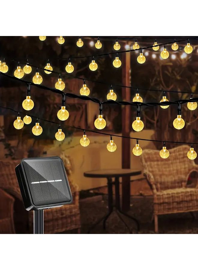 Solar Bubble Ball Light 7M 50LED Warm White For Garden Balcony Wedding Decoration Automatically Lights Up At Night Turns Off In Morning Transparent Sphere Romantic Warm Ambiance Christmas - Image 1