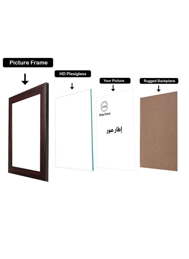 LOWHA - Set Of 6 Wall Or Tabletop Stand Photo Frame With Horizontal and Vertical Formats - Image 1