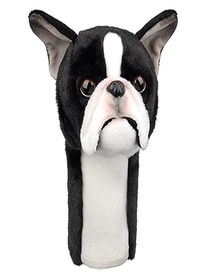 Cozion Golf Club Covers | Funny French Bulldog Golf Driver Head Cover | Boston Terrier Plush Headcover for 460cc Driver | Compatible with Major Brands | Unique Gift for Golfers - Image 1