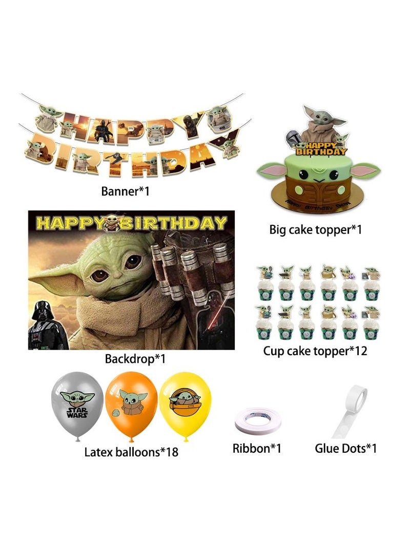 Star Wars Yoda Birthday Party Decorations - Image 2