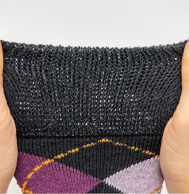 سيهو سوكس Premium Thermal 3 Pairs Women's Plaid Patterned Non-Tightening Elastic Winter Socks