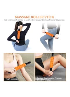 Arabest Foam Roller Set, 5 in 1 High Density Foam Roller, Massage Roller Set with Muscle Roller Stick, Massage Ball and Resistance Band for Physical Therapy Core Pain Relief Deep Tissue Massage  - Image 5