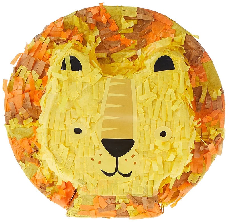 Unique Mini Lion Piata Favor Decoration SafariThemed Party Addon Tissue Paper  Cardboard Materials Perfect for Kids Birthdays