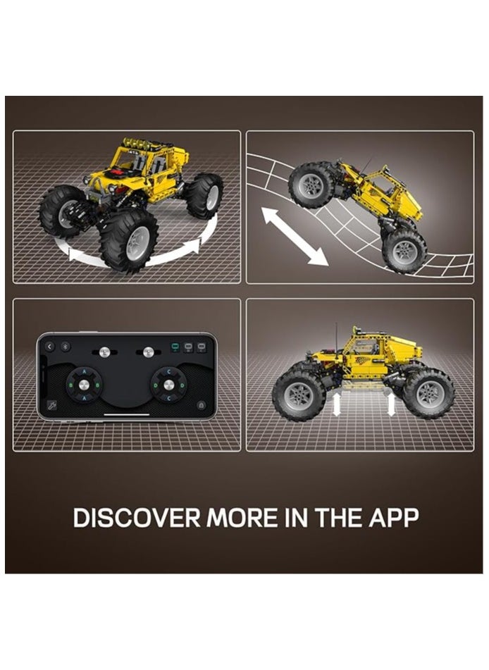 mould king 18021 Tech Monster Climbing Building Kit , RC Off-road Vehicle Building Toy Kit (with motor), children's toys,Boy/girl birthday gifts, Children's Day gifts  - Image 4