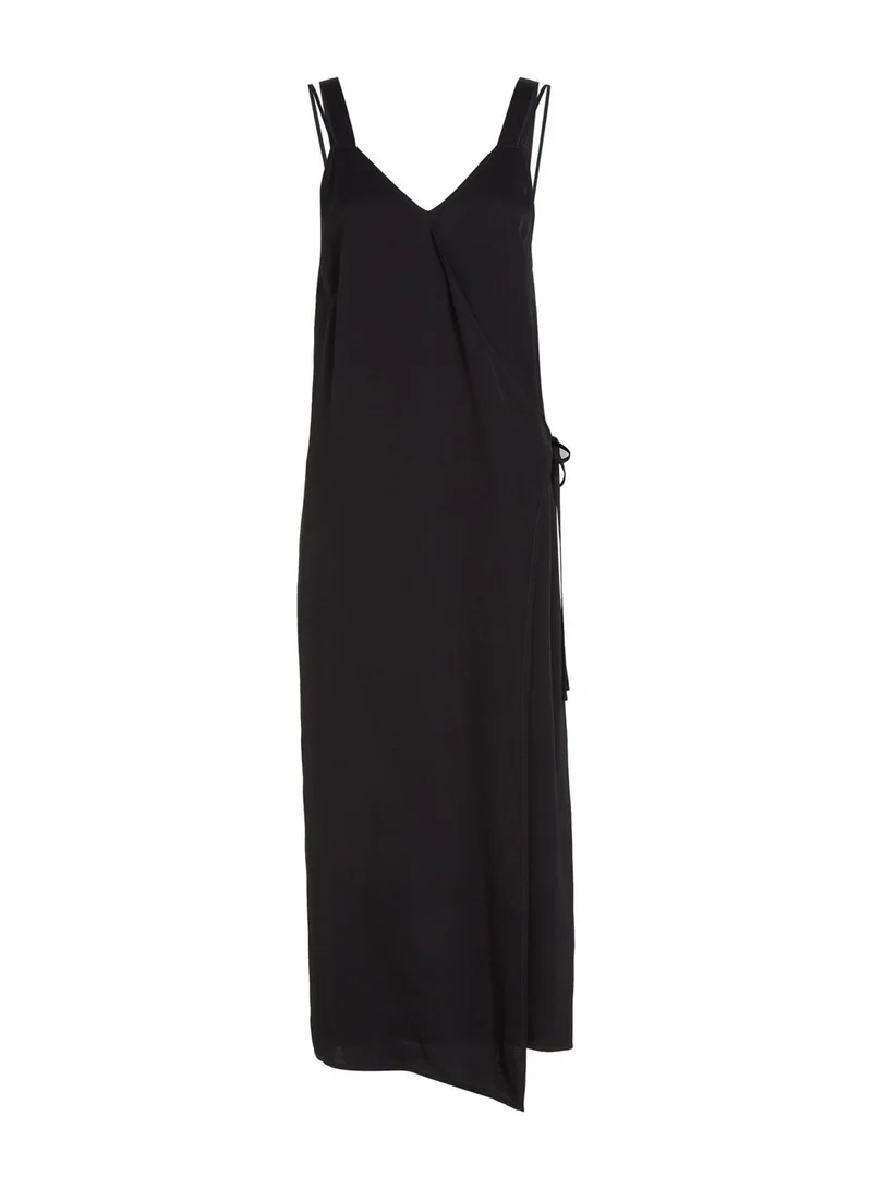 CALVIN KLEIN Double Strap Wrap Dress