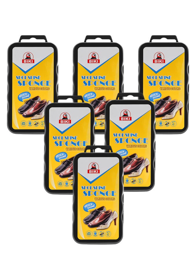 بيكي عبوة من 6 قطع من إسفنجات تلميع الأحذية