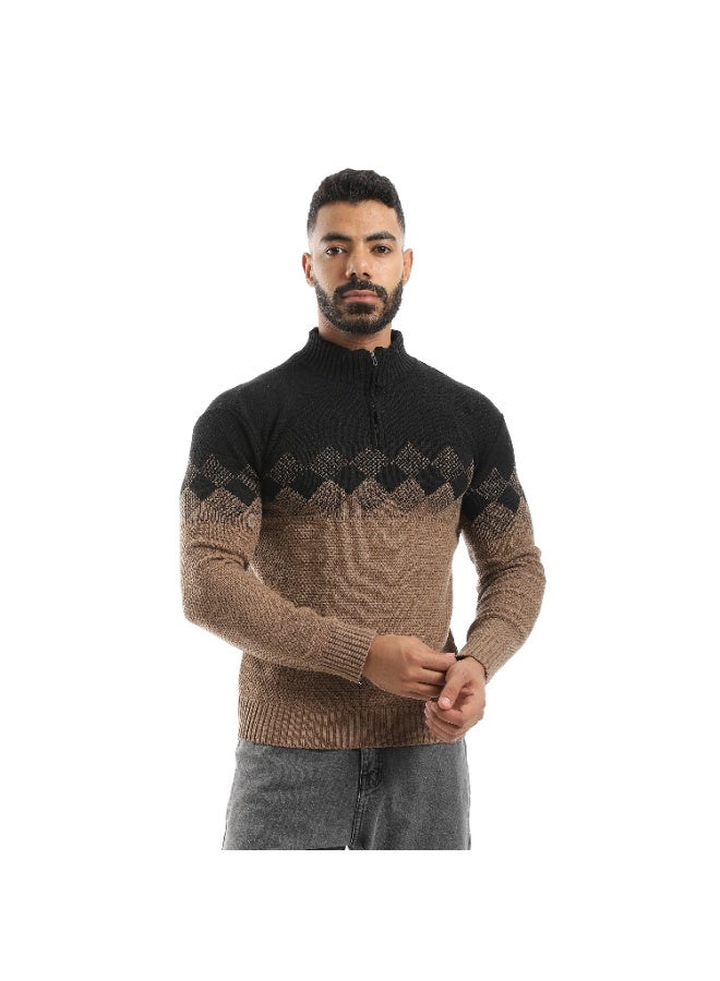 سيزار بلوفر صوف رجالي بنقش علي الصدر وسوستة - Image 1