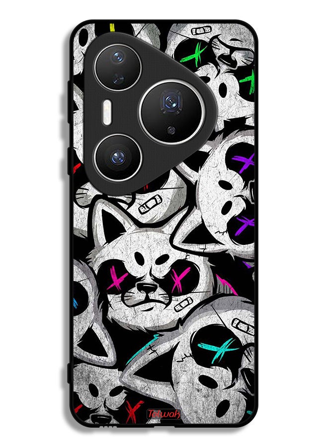 Tolwak Huawei Pura 80 Pro Protective Case Cover Marshmallow Cats - Image 1