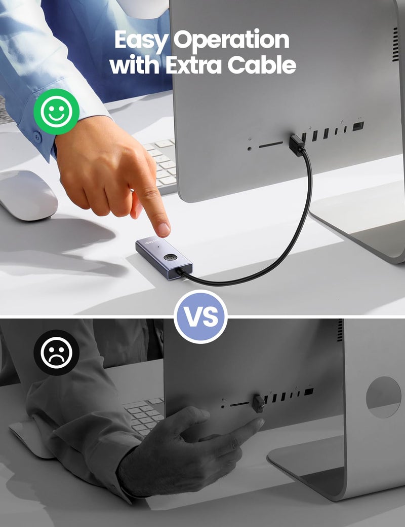 Vaydeer Metal USB Mouse Jiggler, S4 Mouse Mover with ON/Off Switch,Simulate Movement to Prevent The Computer from Entering Sleep Mode,Plug-and-Play,Driver-Free - Image 5