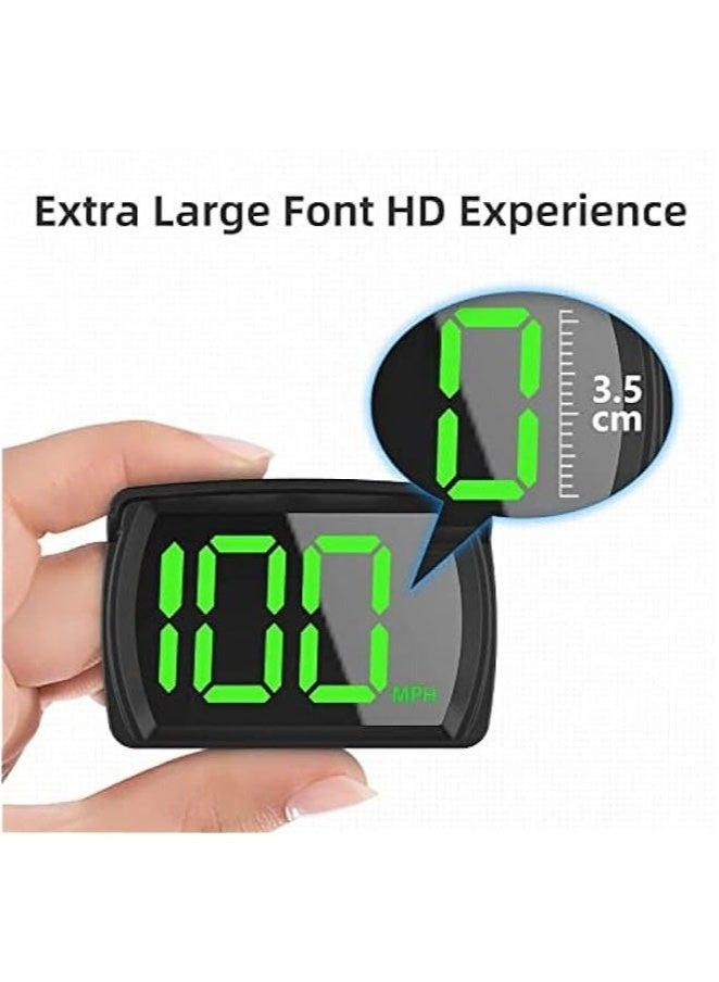 Bukela Car HUD Speedometer, Clear Speed Display, Voice Alerts, USB Power Cable - Ideal for Cars, Trucks, Buses - KM/H - Image 4