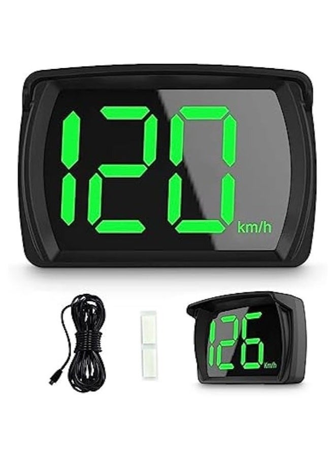 Bukela Car HUD Speedometer, Clear Speed Display, Voice Alerts, USB Power Cable - Ideal for Cars, Trucks, Buses - KM/H - Image 1