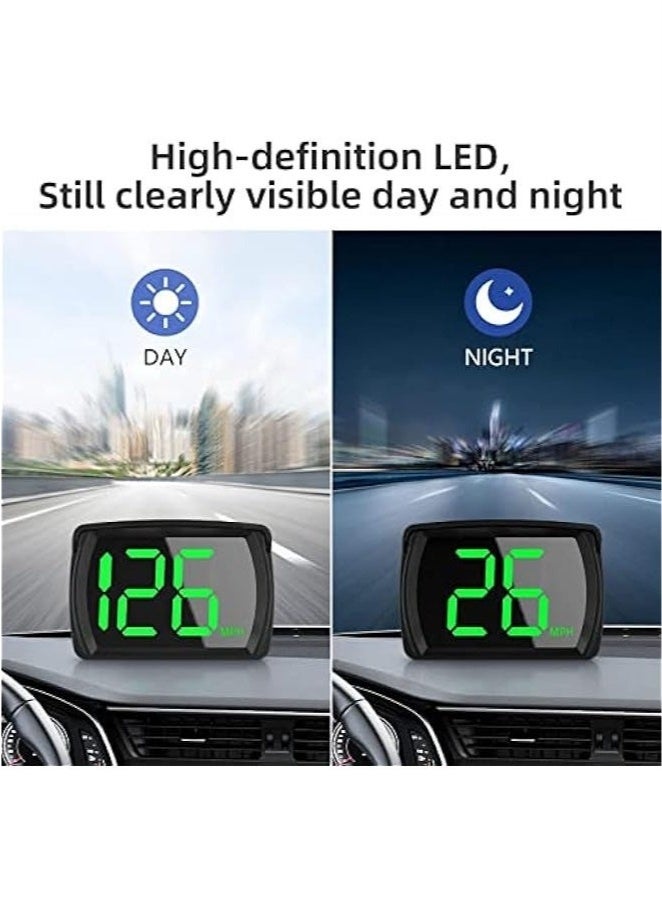 Bukela Car HUD Speedometer, Clear Speed Display, Voice Alerts, USB Power Cable - Ideal for Cars, Trucks, Buses - KM/H - Image 3
