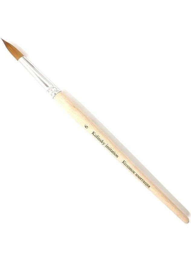 St. Petersburg Kolinsky Imitation Round Brush No6 