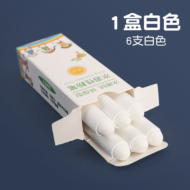 Dust-Free Water Soluble Colored Chalk Children'S Chalk White Chalk Teachers Teaching Dust-Free Chalk Pen - Image 1