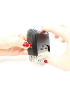 ExcelMark Paid Cash Check Credit Excelmark Selfinking Rubber Stamp A1539 Red Ink  - Image 4