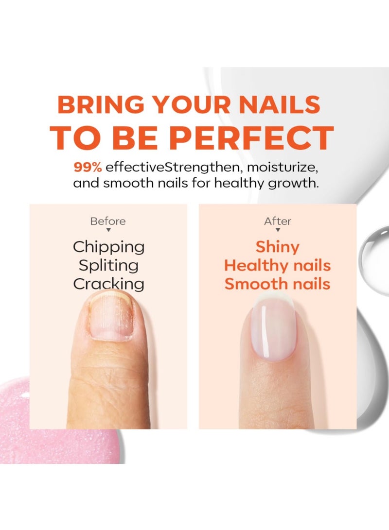 ريمي بيلا ريمي بيل مقوي ومرمم للأظافر المتشققة بلون أ بيض، طلاء أظافر جل 15 مل لإصلاح الأظافر التالفة - Image 2