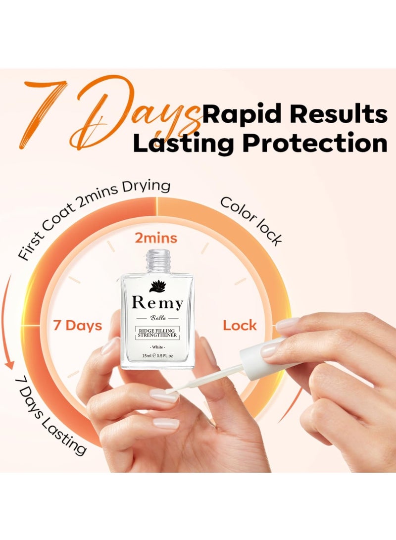 ريمي بيلا ريمي بيل مقوي ومرمم للأظافر المتشققة بلون أ بيض، طلاء أظافر جل 15 مل لإصلاح الأظافر التالفة - Image 4