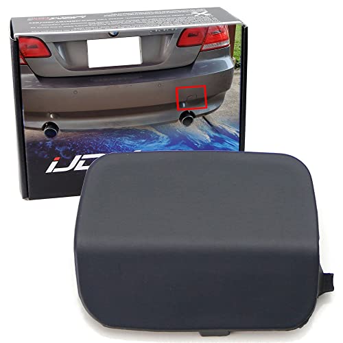 iJDMTOY Rear Bumper Tow Hook Cap Cover Replacement Compatible With 2007-2010 Pre-LCI BMW E92 3 Series Coupe 328i 335i M3, etc - Image 1