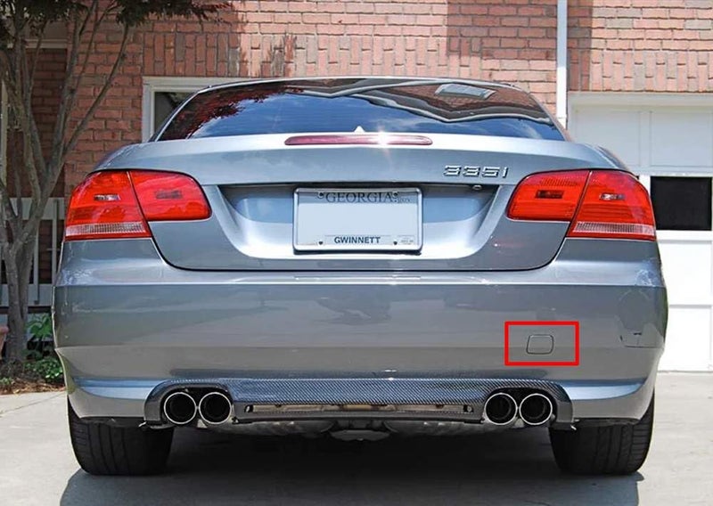 iJDMTOY Rear Bumper Tow Hook Cap Cover Replacement Compatible With 2007-2010 Pre-LCI BMW E92 3 Series Coupe 328i 335i M3, etc - Image 5