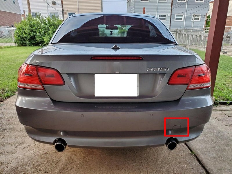 iJDMTOY Rear Bumper Tow Hook Cap Cover Replacement Compatible With 2007-2010 Pre-LCI BMW E92 3 Series Coupe 328i 335i M3, etc - Image 4