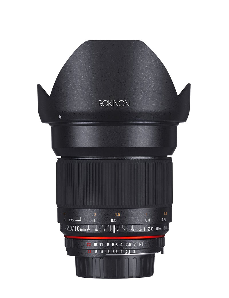 Rokinon عدسة روكينون 16MAF-N بزاوية واسعة 16 مم f/2.0 غير كروية لكاميرات نيكون (DX) - Image 1