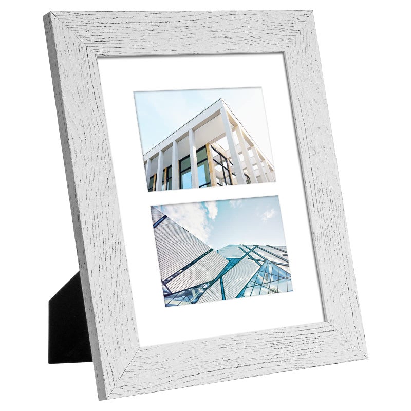 Gaevuian 8x10 إطار الصورة عرض مزدوج 4x6 إطار الصورة مجمعة متعددة الصور مع جدار زجاجي - Image 3