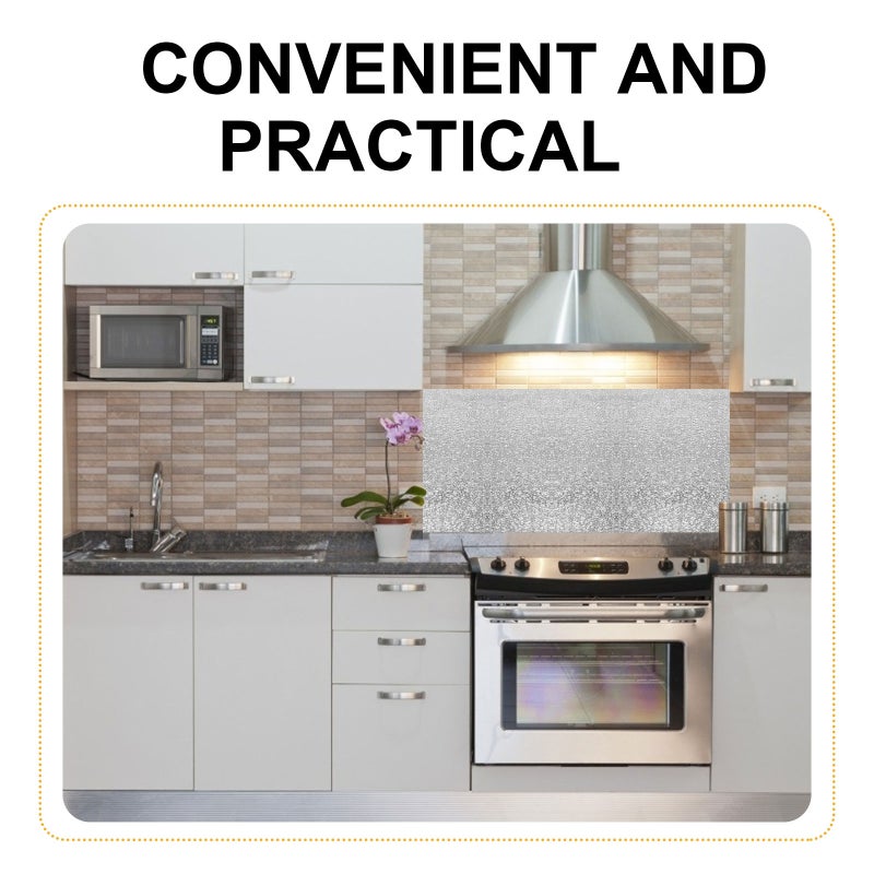 2 Rolls Backsplash Wallpaper Stove Decal Cooking Bench Sticker - Image 3
