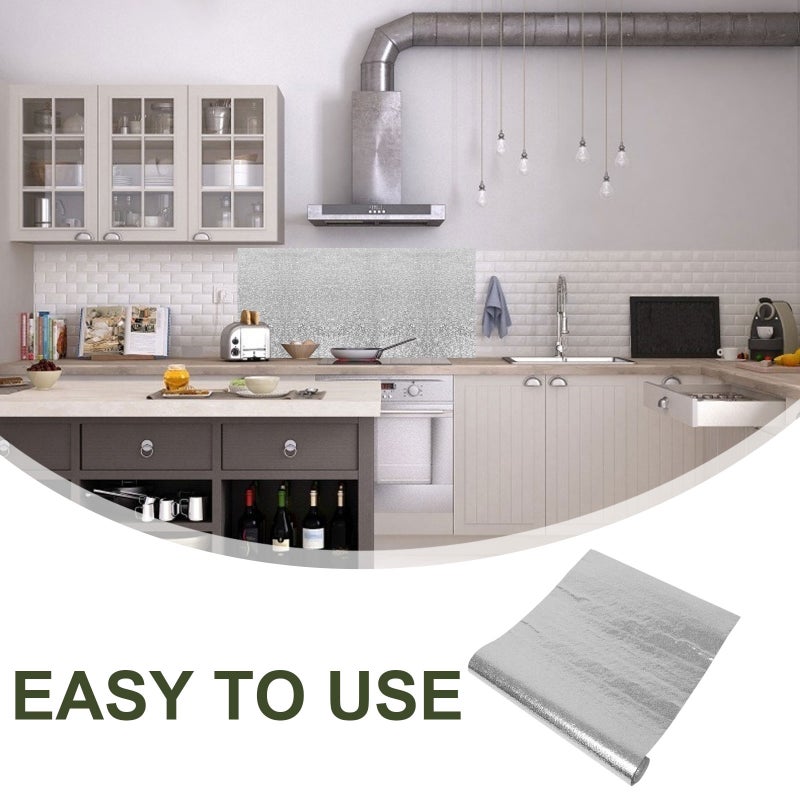 2 Rolls Backsplash Wallpaper Stove Decal Cooking Bench Sticker - Image 4