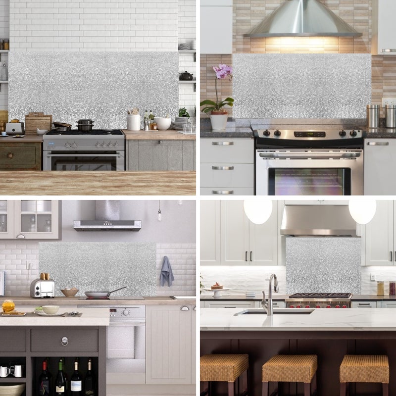 2 Rolls Backsplash Wallpaper Stove Decal Cooking Bench Sticker - Image 2