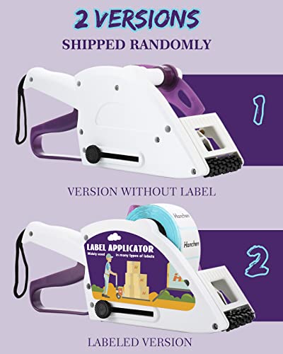 Hanchen Label Applicator, Portable Barcode Applicator Gun Manual Label Applicator Round Square Flat Bottle Labeling Machine Hand Held Sticker Labeler for 1” 3” Label Core - Image 2
