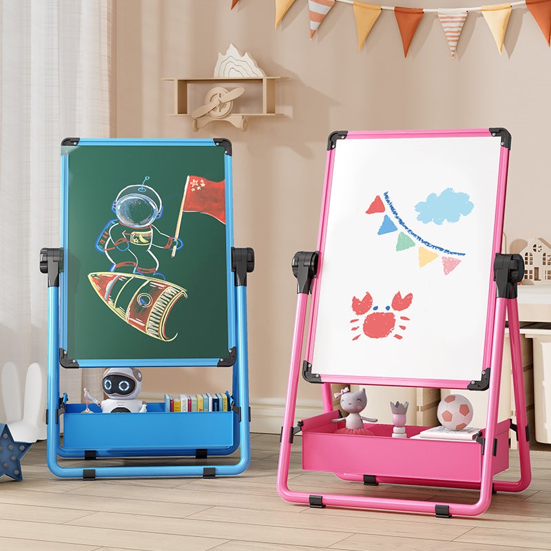 Children'S Drawing Board Graffiti Erasable Easel Magnetic Toy Braced Small Blackboard Household Baby Writing Whiteboard - Image 1