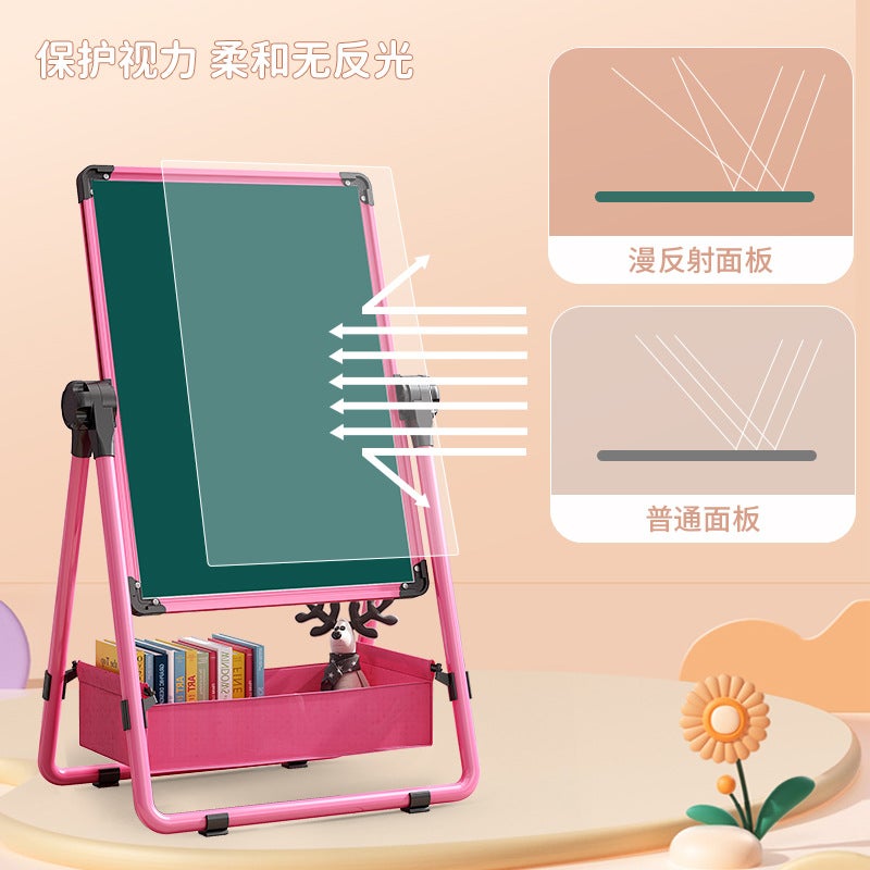 Children'S Drawing Board Graffiti Erasable Easel Magnetic Toy Braced Small Blackboard Household Baby Writing Whiteboard - Image 3