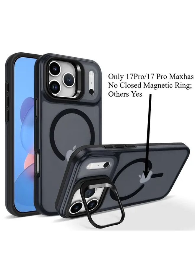 Matte Magnetic Phone Case For Iphone Air Purple Wireless Charging Support Invisible Camera Bracket Shockproof Drop Protection Slim Fit Comfortable Grip Sleek Design - Image 5