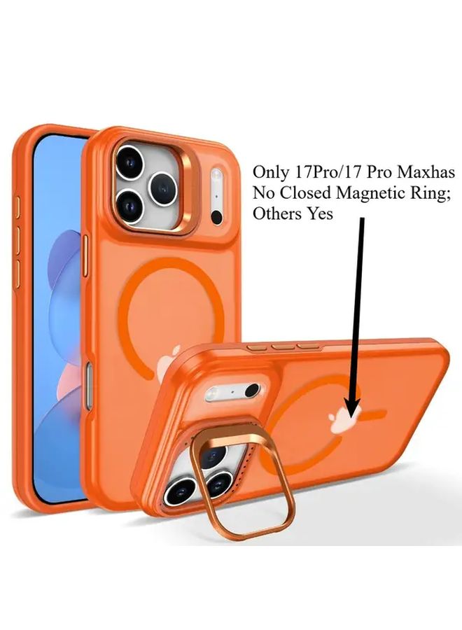 Matte Magnetic Phone Case For Iphone Air Purple Wireless Charging Support Invisible Camera Bracket Shockproof Drop Protection Slim Fit Comfortable Grip Sleek Design - Image 1