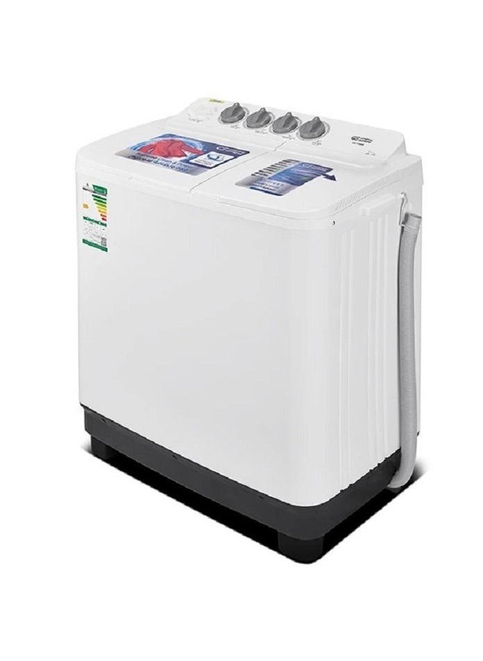 GENERAL SUPREME Washing Machine Semi Automatic Twin Tub 8 KG White  - Image 4